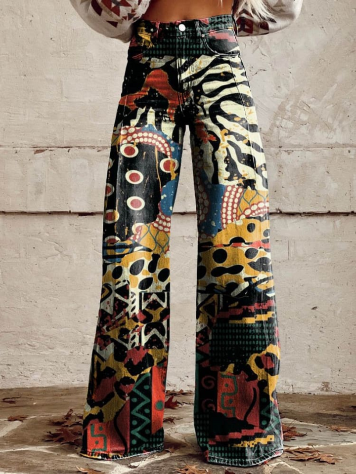 Greta | Vintage Electric Art Trousers