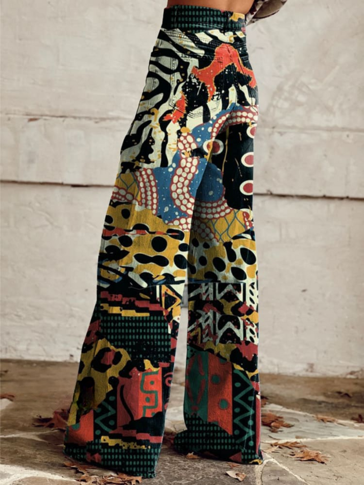 Greta | Vintage Electric Art Trousers