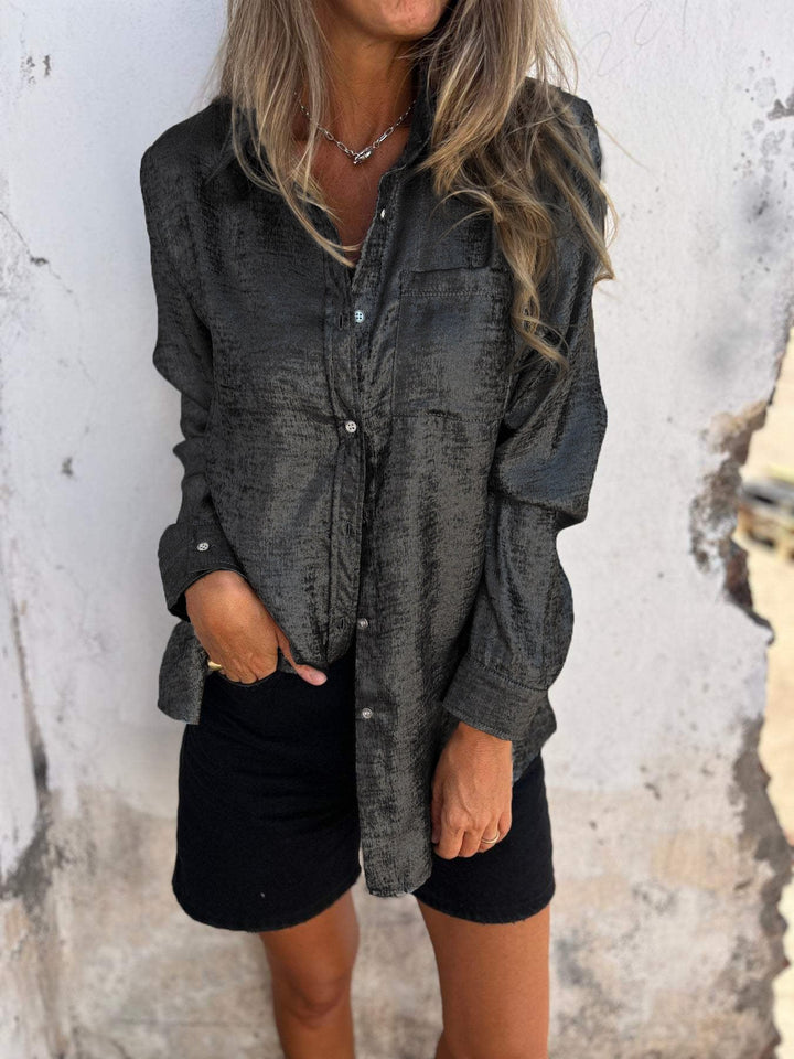 Sara™ | Elegant Suede Blouse