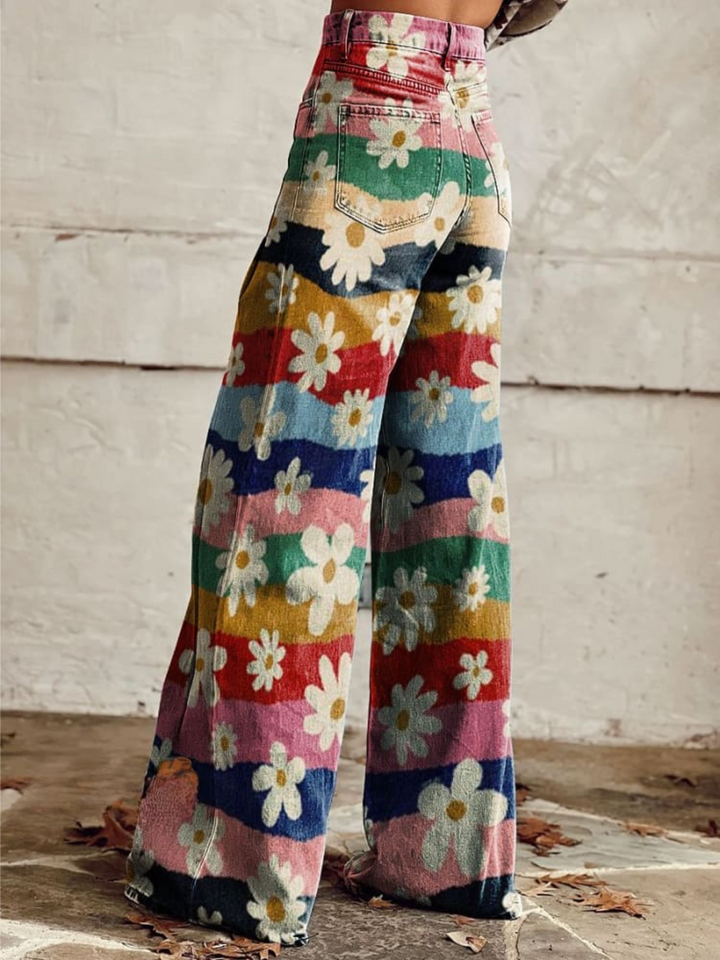 Greta | Retro Floral Trousers