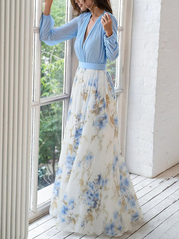 Carmen™ | Dazzling Floral Print Maxi Dress