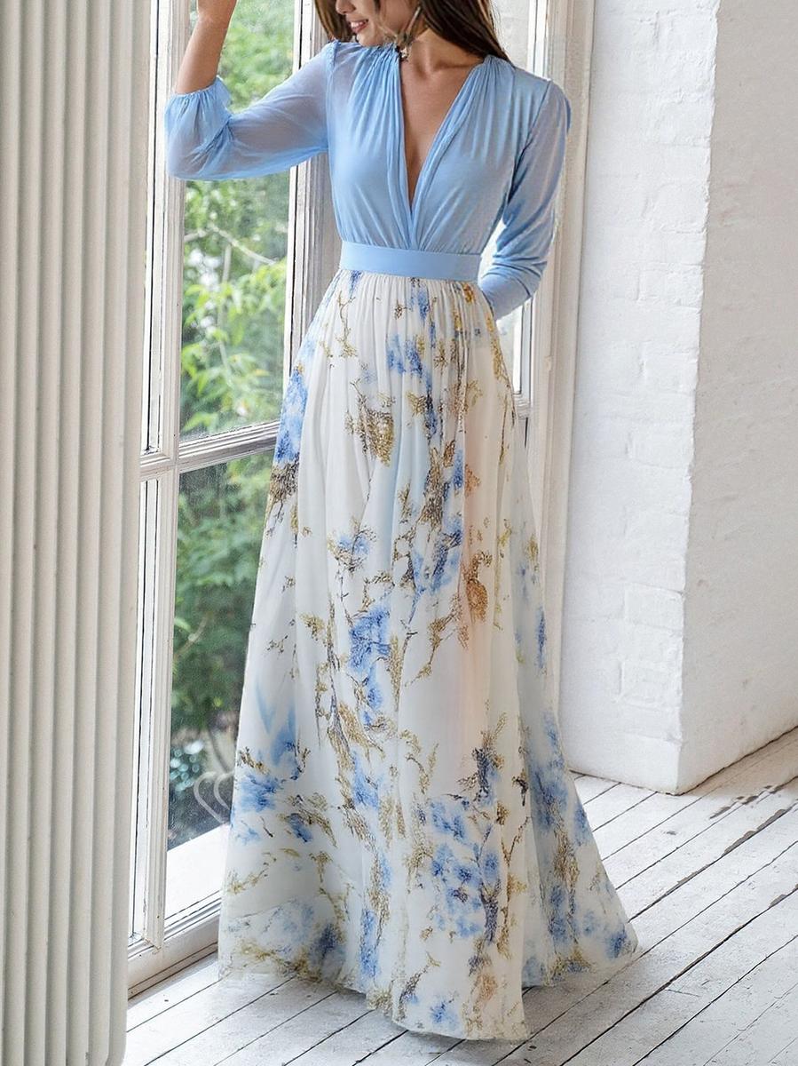 Carmen™ | Dazzling Floral Print Maxi Dress