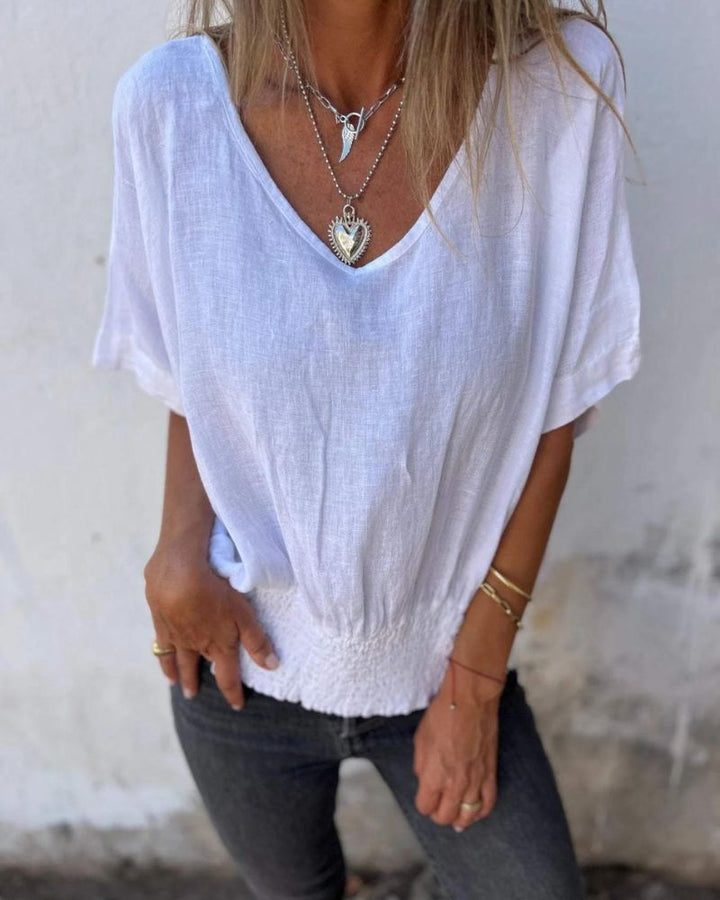 Amaya™  V-Neck Waist T-shirt