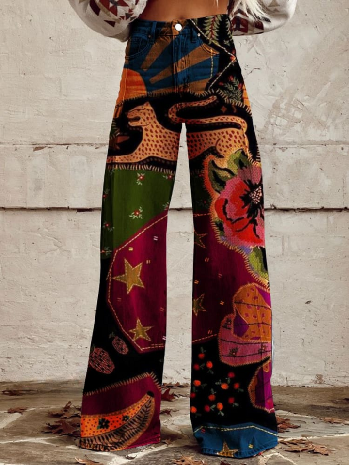 Greta | Wide Leg Boho Trousers