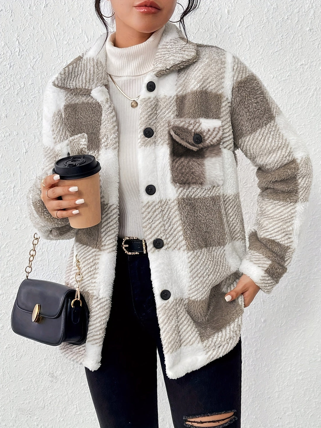 Kiara™ | Stylish Fleece Oversized Jacket