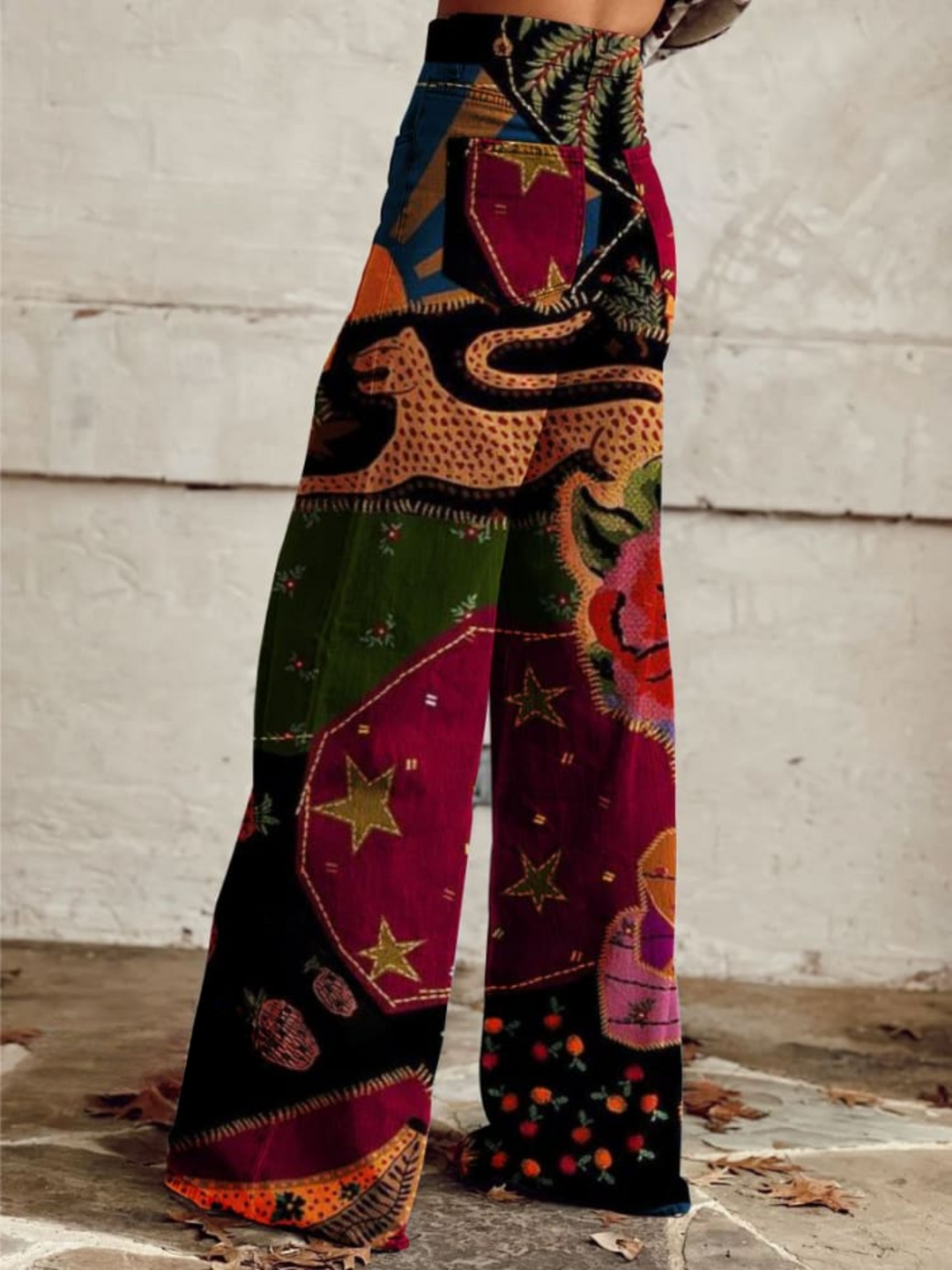 Greta | Wide Leg Boho Trousers