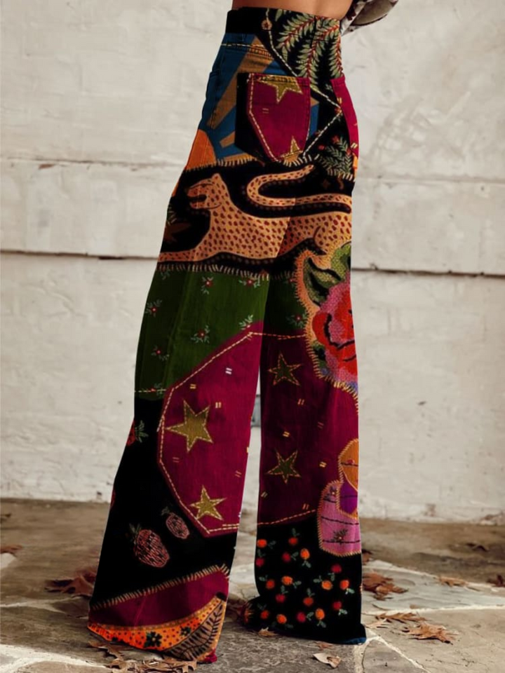 Greta | Wide Leg Boho Trousers