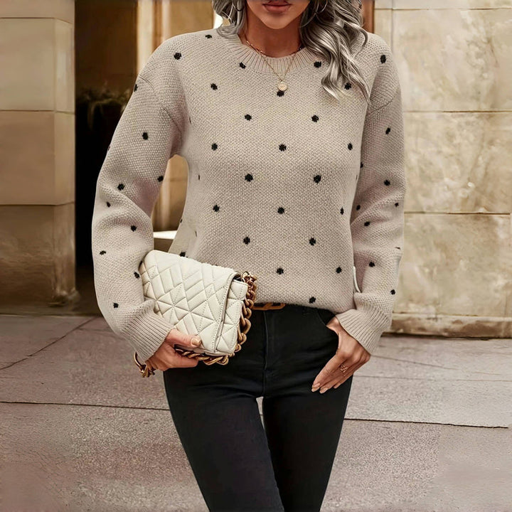 Amy™ - Polka Dot Knitted Sweater