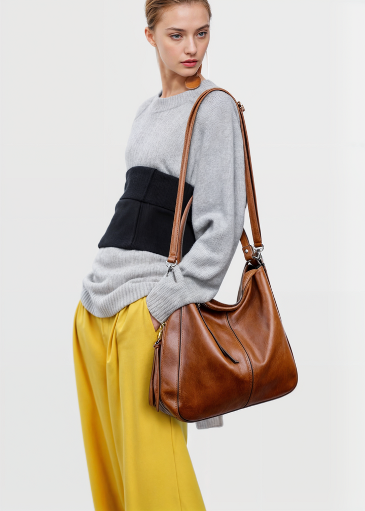 Ersilia Luxe Leather Tote