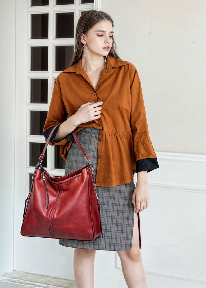 Ersilia Luxe Leather Tote