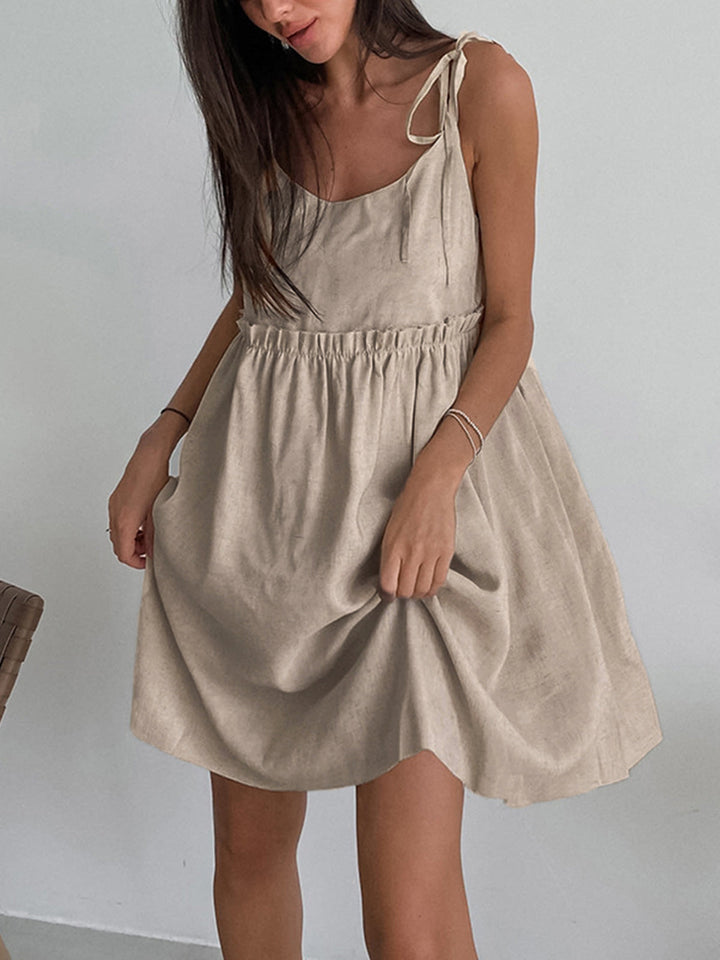 Maica - Preppy Sleeveless Mini Dress