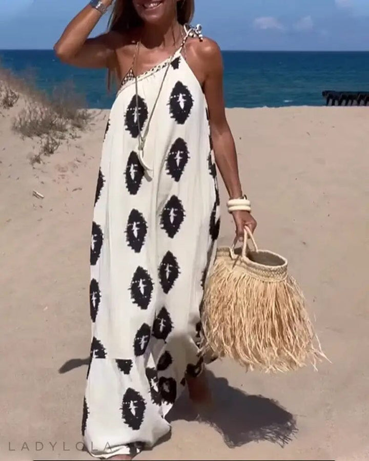 Solis - Loose One Shoulder Maxi Dress