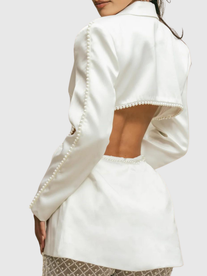 Tamara - Pearl Embellished Blazer Set