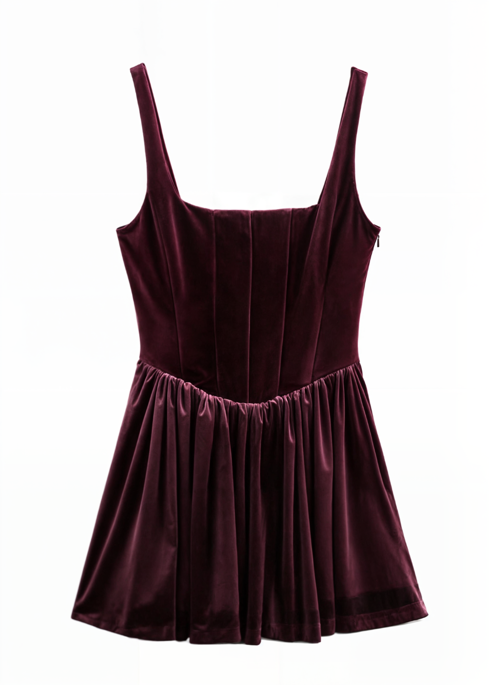 Emilia Velvet Corset Midi Dress