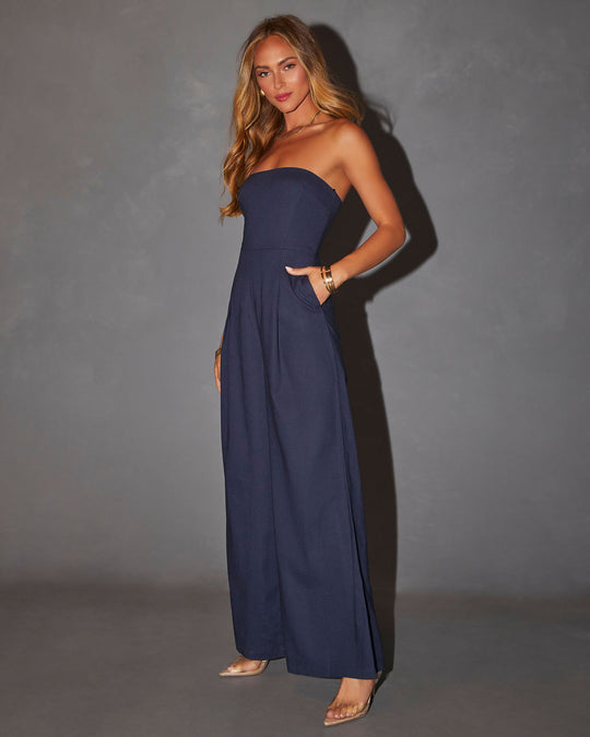 Isa | Strapless Jumpsuit
