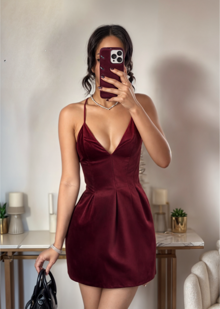 Nina Velvet Mini Dress