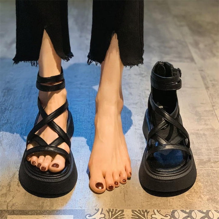Neri™ - Bold Strappy Wedge Sandals