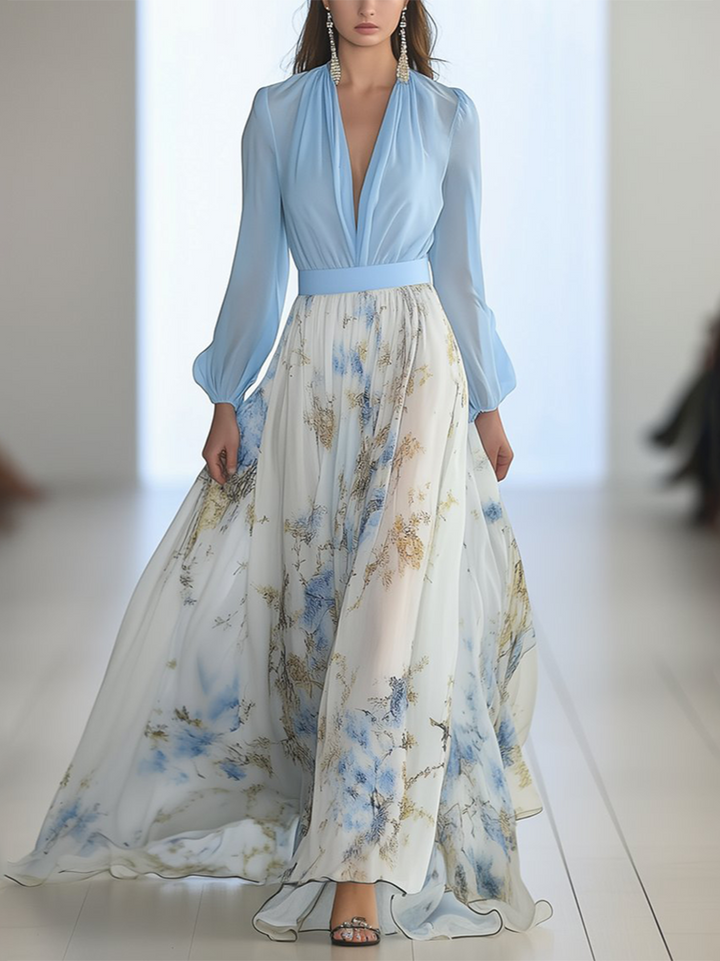 Carmen™ | Dazzling Floral Print Maxi Dress