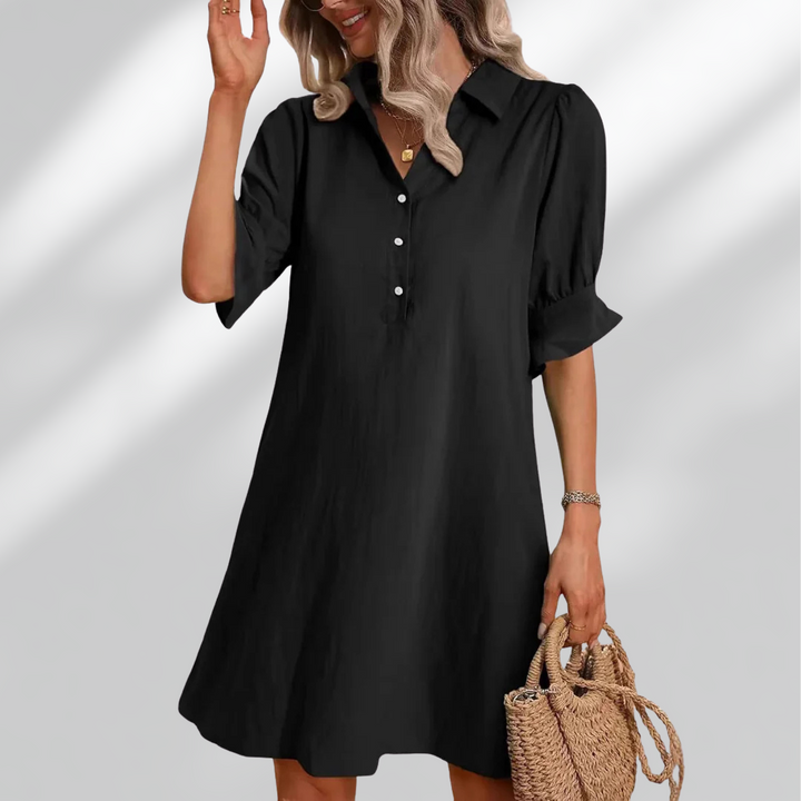 Susan™ - Casual Button Down Shirt Dress