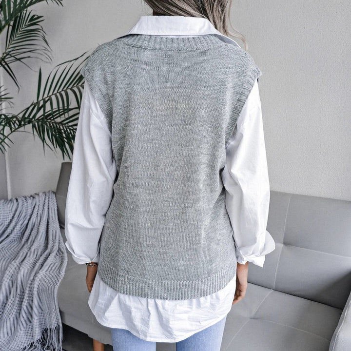 Kim™ - V-Neck Knitted Vest