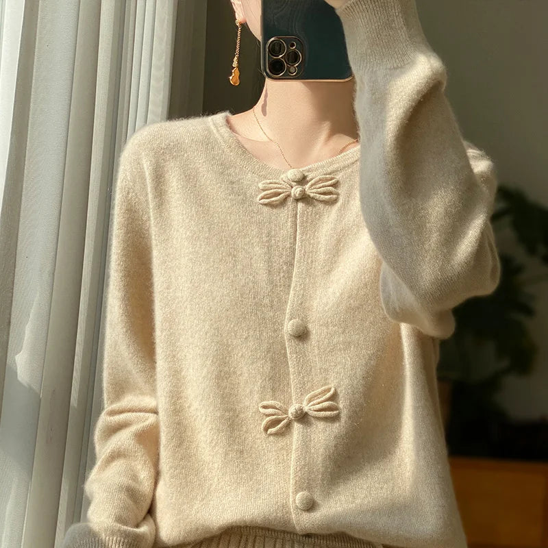Maud | Bow-Detail Cardigan