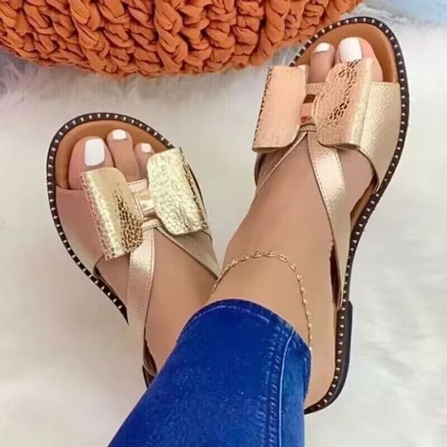 Amora™ - Bow-Kissed Strappy Sandals