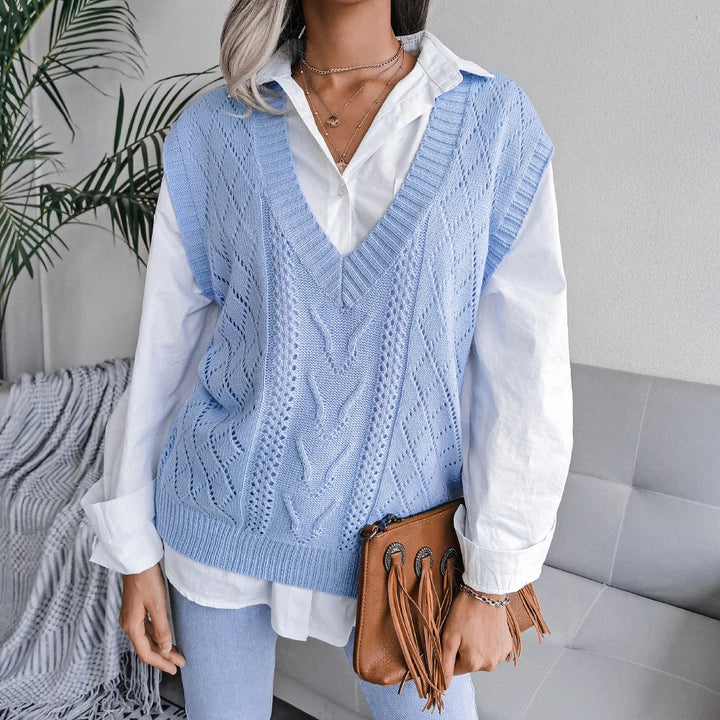 Kim™ - V-Neck Knitted Vest