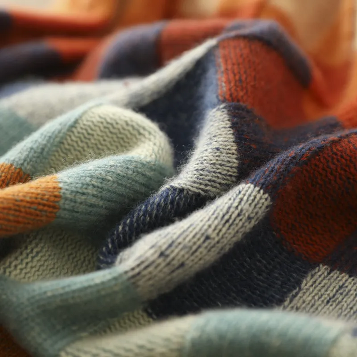 Estelle™ | Patchwork Turtleneck Sweater