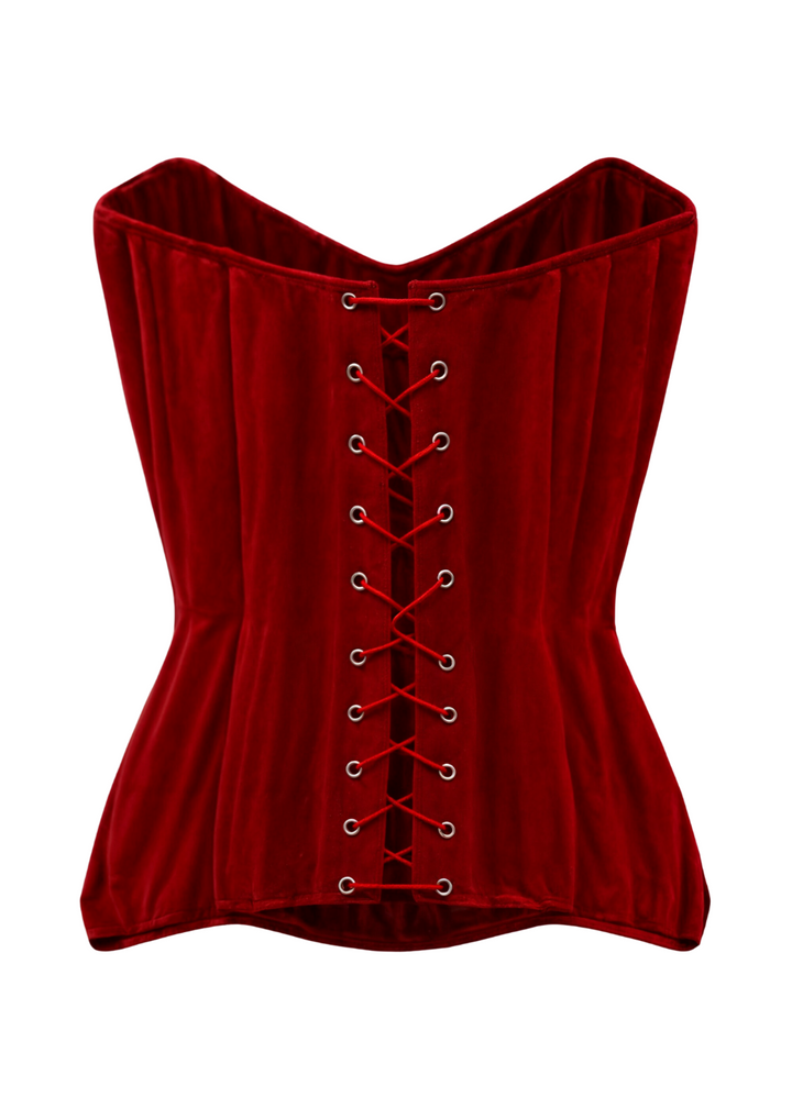 Seraphina Red Velvet Maxi Dress