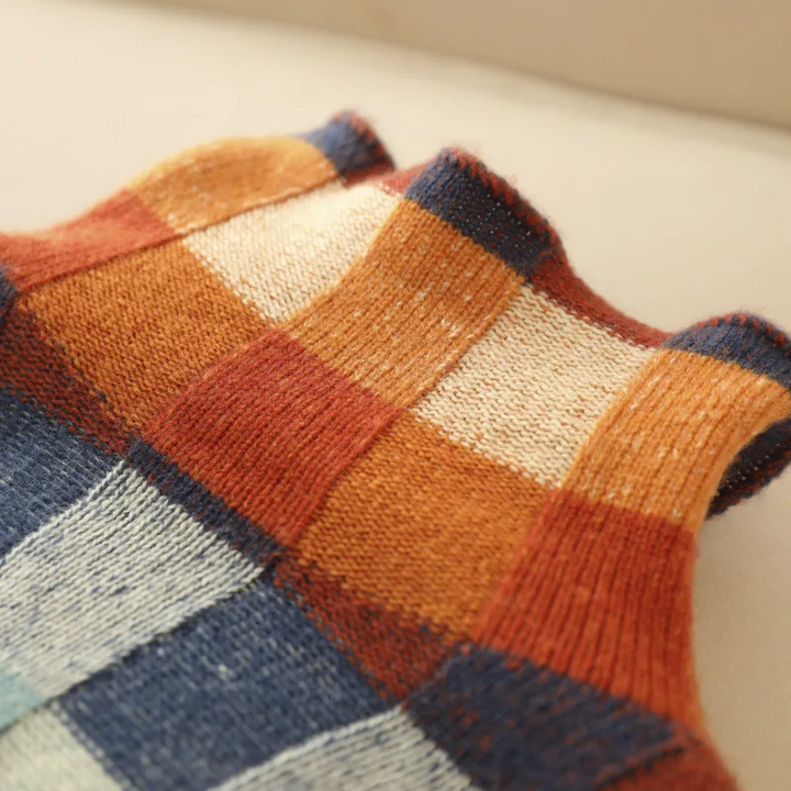 Estelle™ | Patchwork Turtleneck Sweater