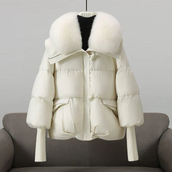 Nancy | Winter Padded Coat with Faux Fur Collar