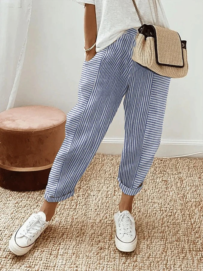 Maria - Striped Pants