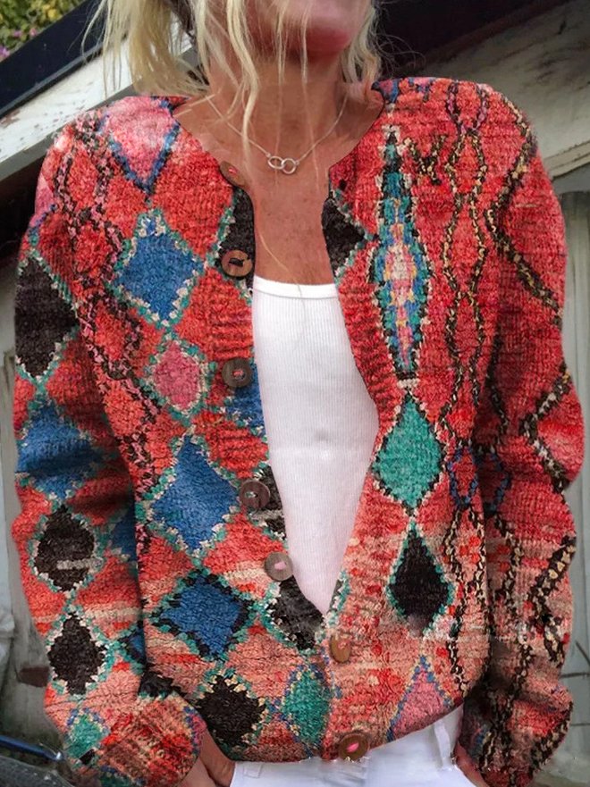Tess |  Flowered Cardigan