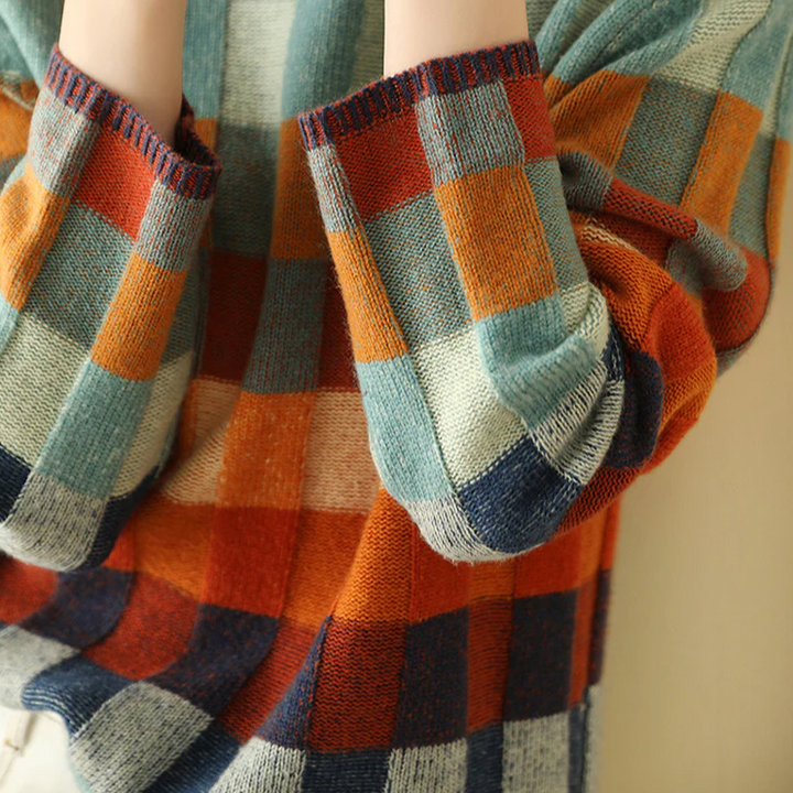 Estelle™ | Patchwork Turtleneck Sweater