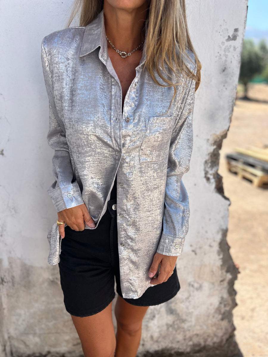 Sara™ | Elegant Suede Blouse