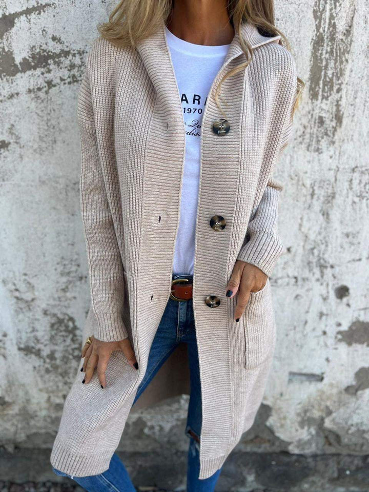 Fay™ - Elegant long knitted cardigan
