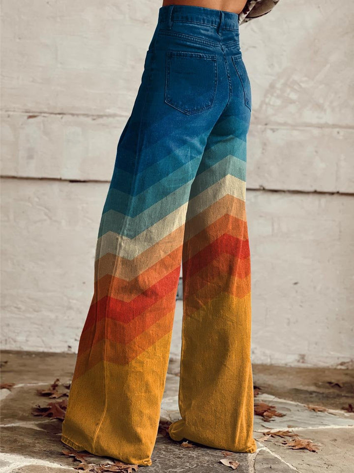 Greta | Vintage Chevron Trousers