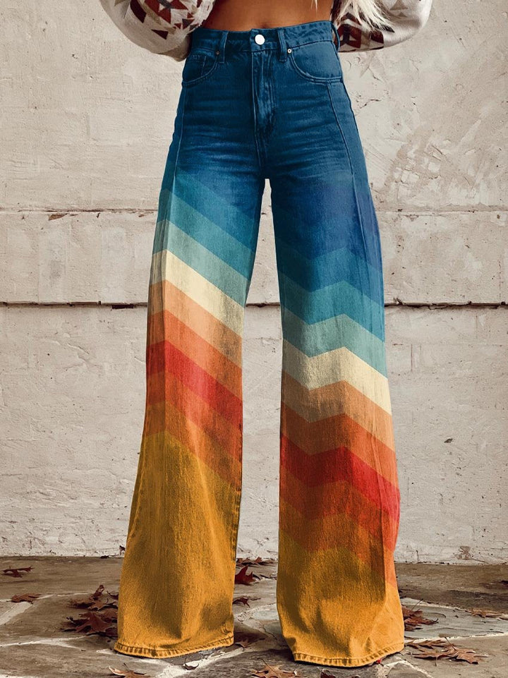 Greta | Vintage Chevron Trousers