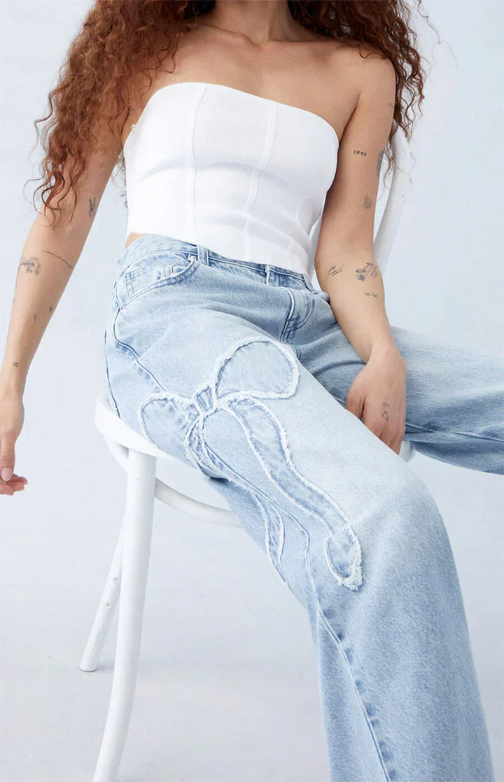 Florence™ | The Baggy Jeans with Bow