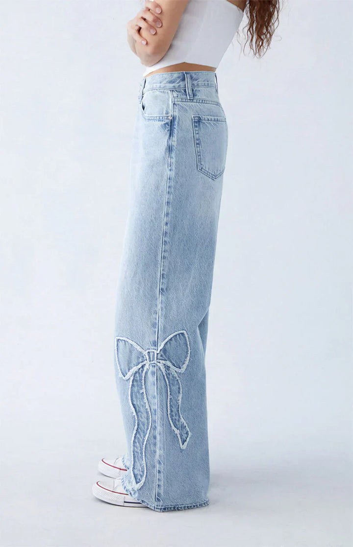 Florence™ | The Baggy Jeans with Bow