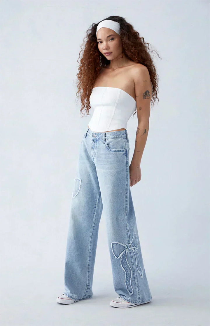 Florence™ | The Baggy Jeans with Bow