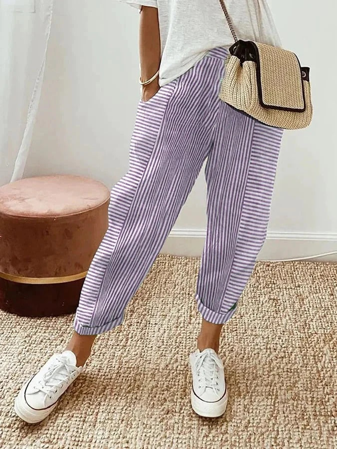 Maria - Striped Pants