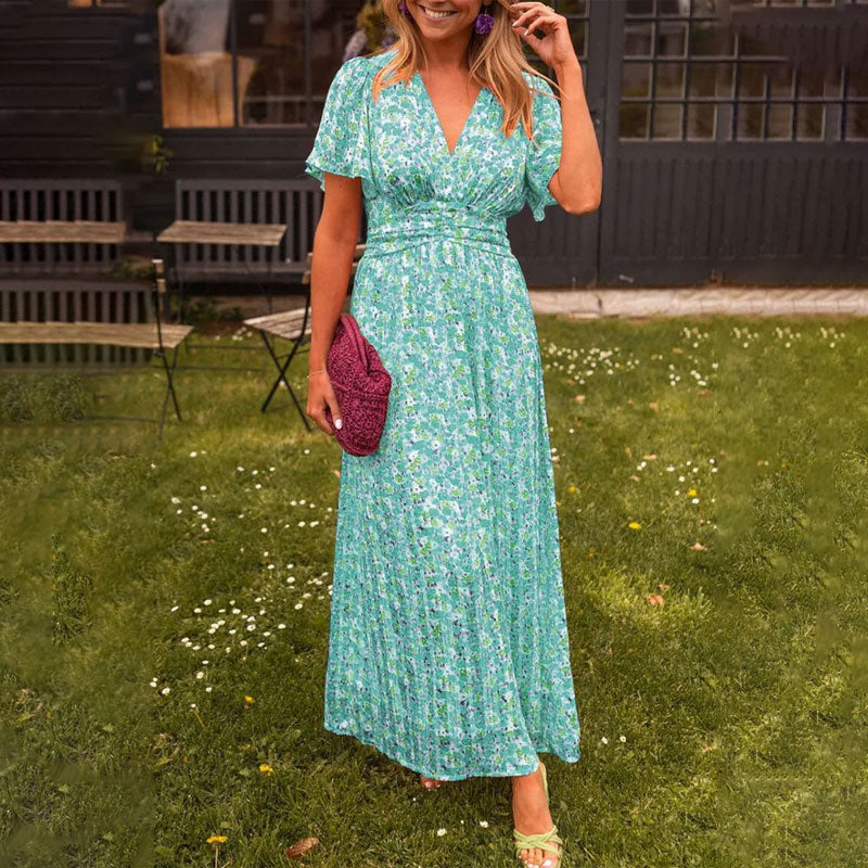 Ellen - Classic V-Neck Dress