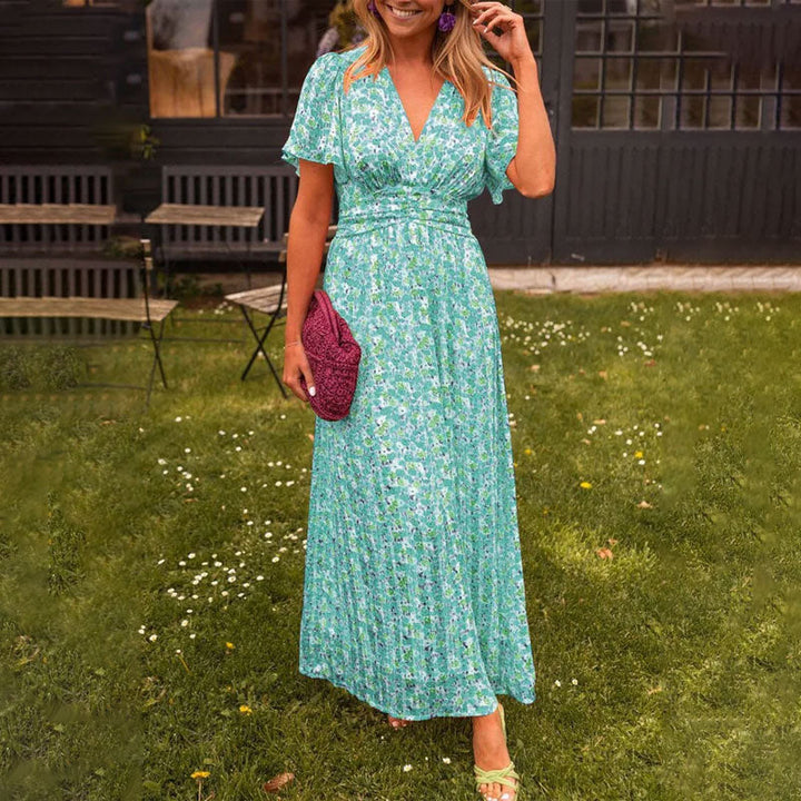 Ellen - Classic V-Neck Dress