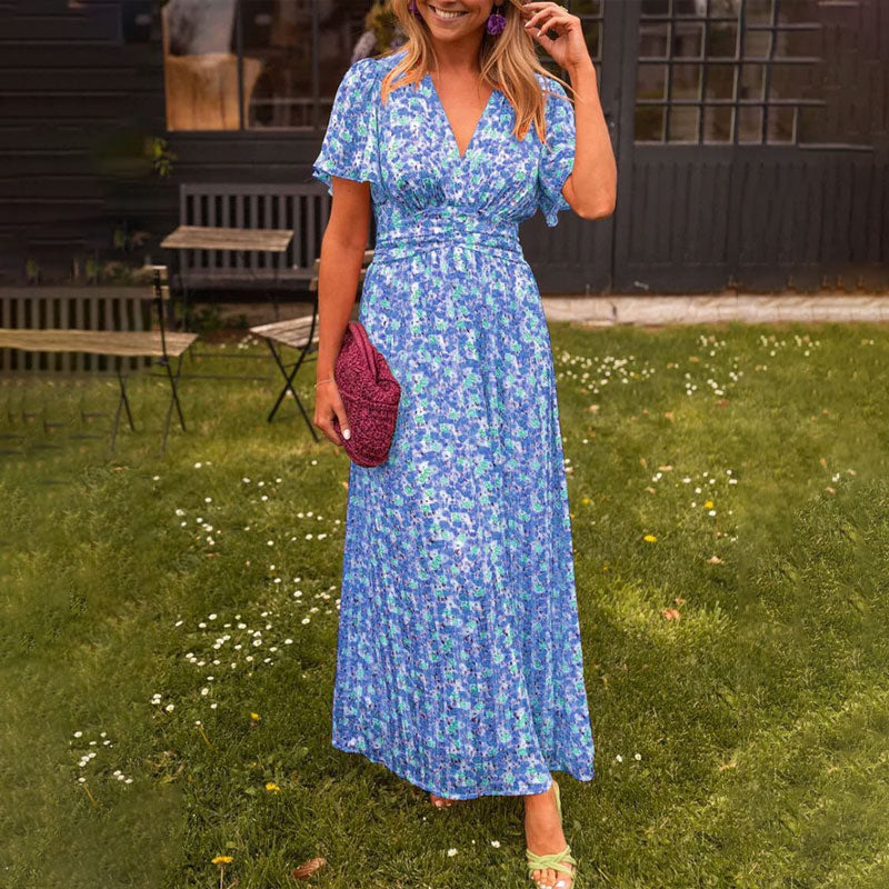 Ellen - Classic V-Neck Dress