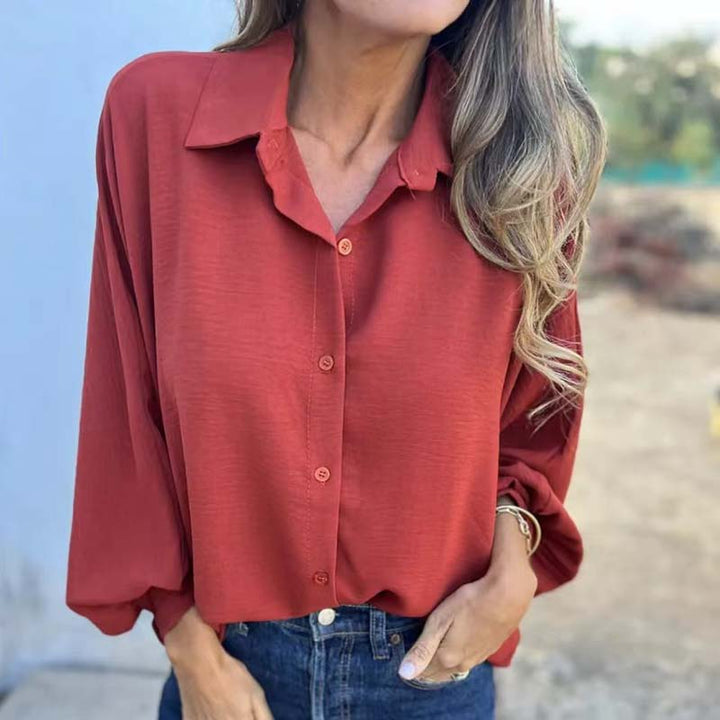 Elysa™ | Elegant Button-Up Blouse