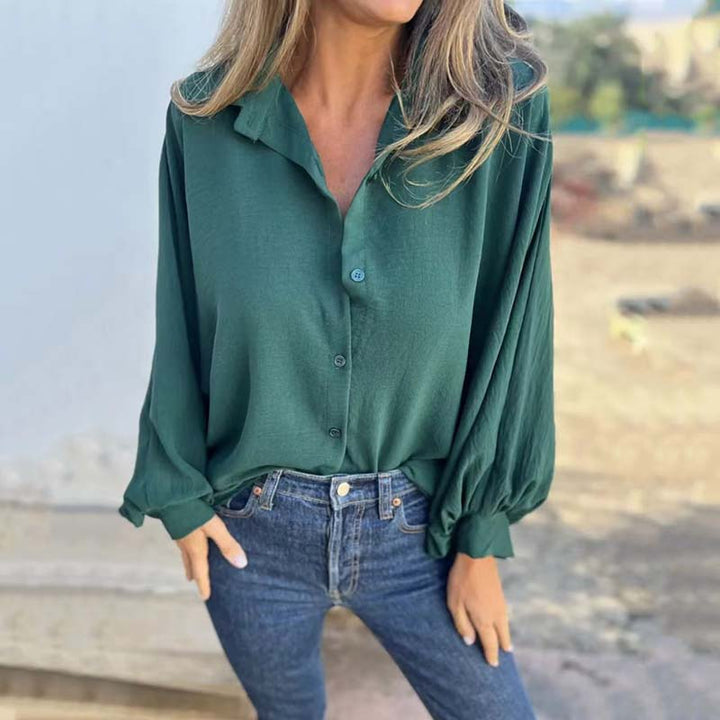 Elysa™ | Elegant Button-Up Blouse