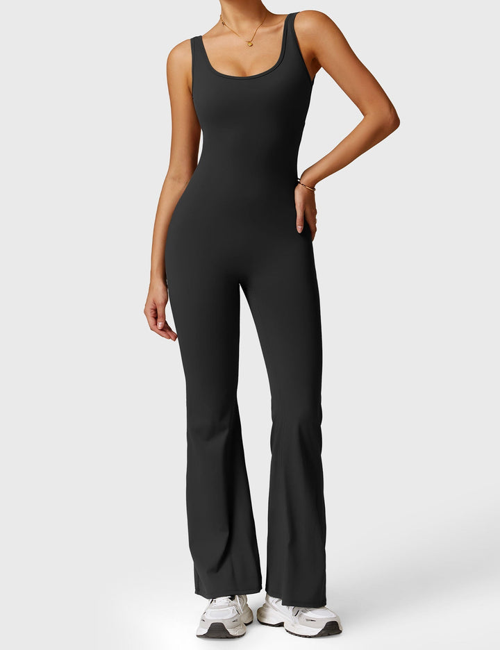 Lula™ | V-Waist Flared Jumpsuit with Pockets