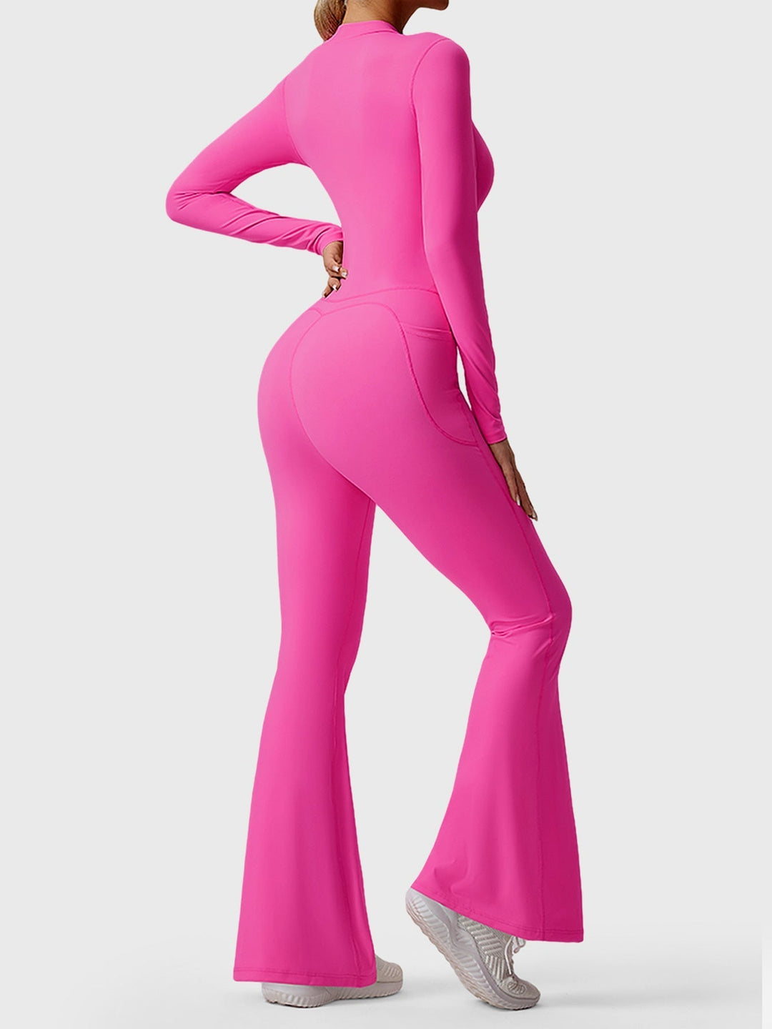 Hope™ | Long Sleeve Zipper Flared Jumpsuit