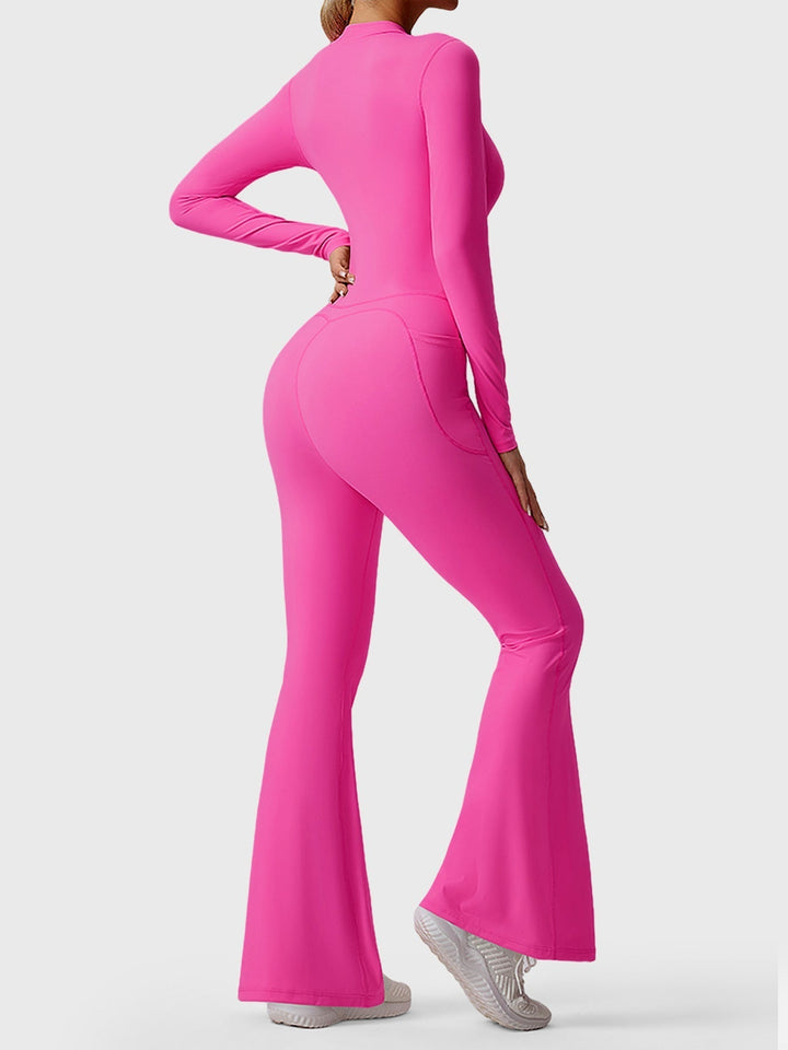 Hope™ | Long Sleeve Zipper Flared Jumpsuit